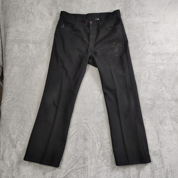 Levi's Other - VTG 60's Levi's Pants Dacron Polyester Men's Pleated Black 38x30 Distress